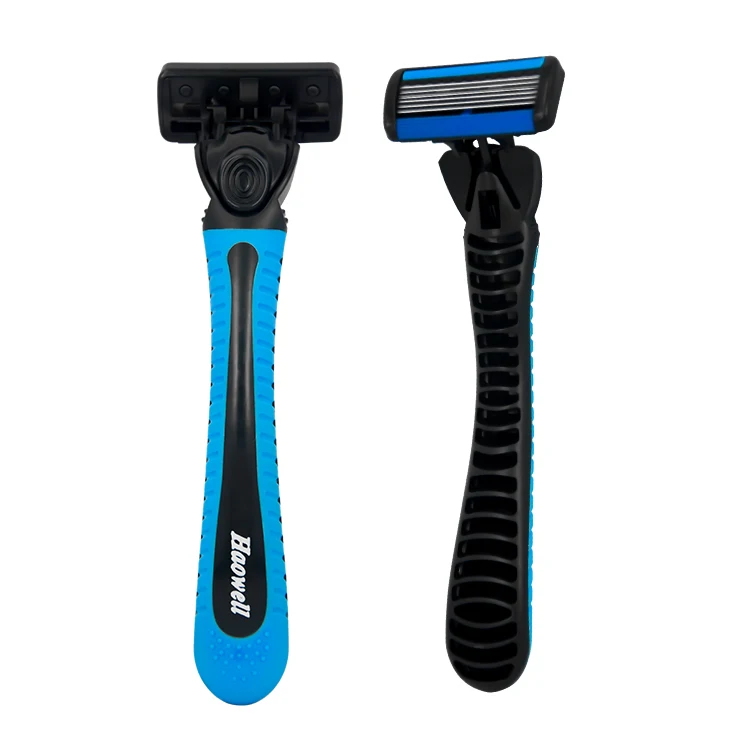 Безопасный картридж B601DRj6 с острыми лезвиями, открытая конструкция и сменная бритвенная система с 6 лезвиями, удобная бритва в блистерной упаковке