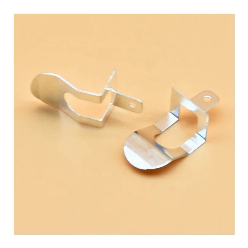 Custom Phosphor silver plating Electric contacts Positive and negative battery spring contact