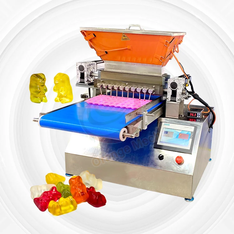 Mini Small semi auto Manual table top 12L Hopper gummy depositor machine semi automatic depositor make bear