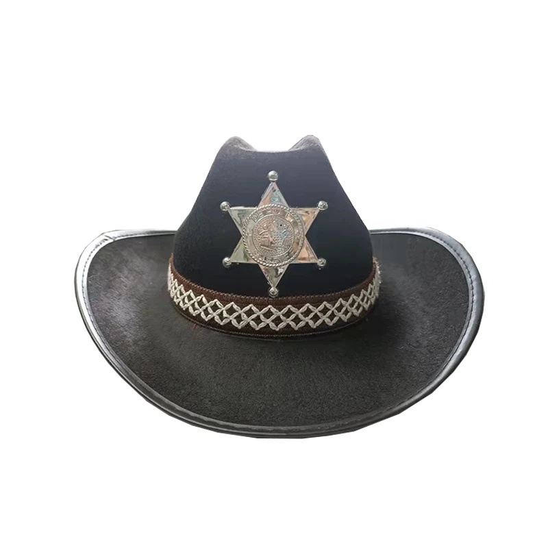 Fashion Gentleman Holiday Costume Party Customize Kids  Western  Cowboy Hats & Adult Male Cowboy Hat
