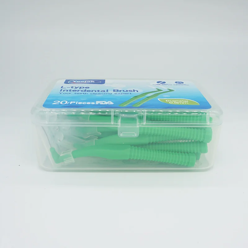 
Slim Braces Teeth Picks Steel Wire Soft Brushes Rubber Ortho Brush With Interdental Brush dental promotional gifts 60pcs 0.8mm 