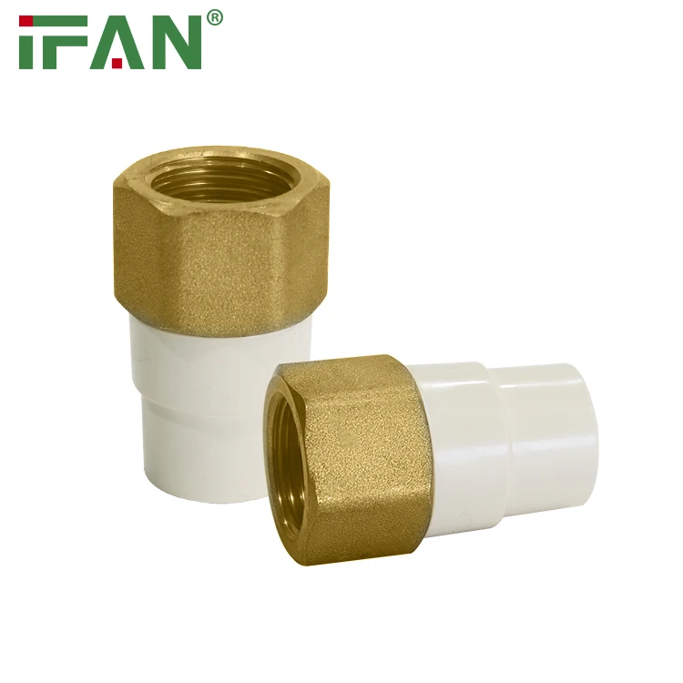 IFAN Factory CPVC Pipe Fittings 1/2 3/4 1inch Female Thread Brass Socket Pipe Fitting CPVC