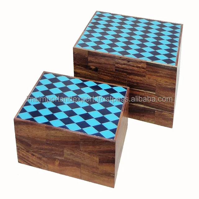 
multipurpose jewellery box wholesale and bulk order material resin and wood custom design custom logo high selling trending box 