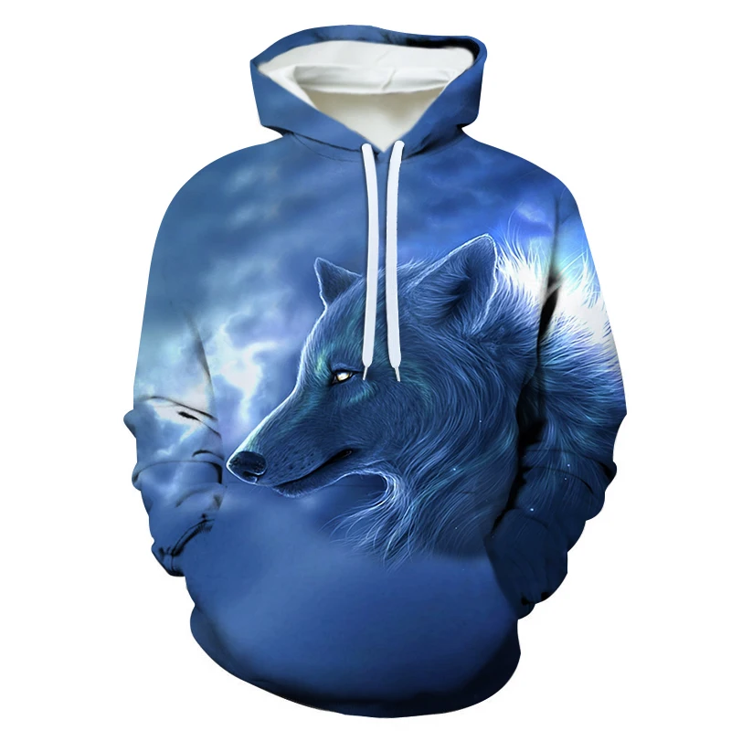 European and American casual long sleeved pullover hoodie 3D printed sweater for men and women casual couples