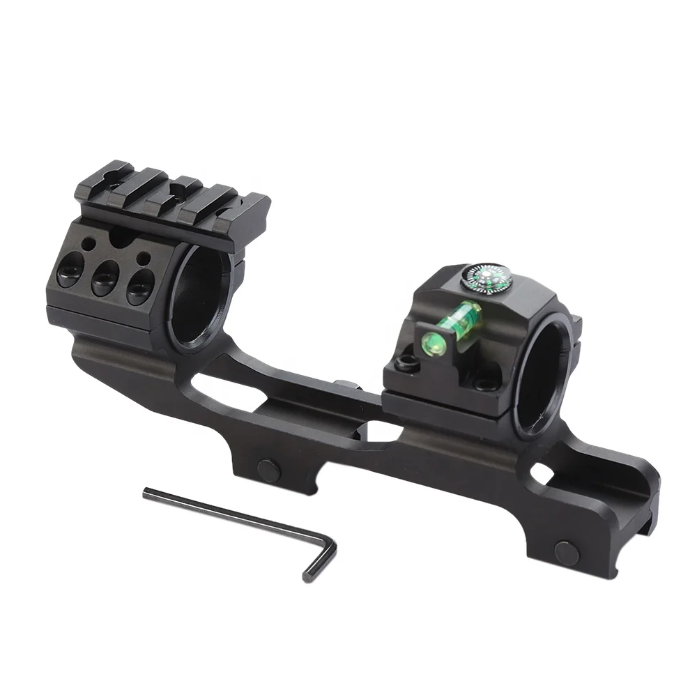 Tactical  Super light level Scope Mount 25.4mm /30mm Double Ring Cantilever 20mm Rail  Riflescope with Bubble Level mount ring