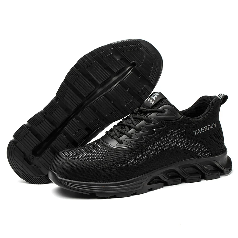 Dinggu anti-impact anti-slip anti-puncture light weight steel toe for men fatigue resistant comfortable safety shoes