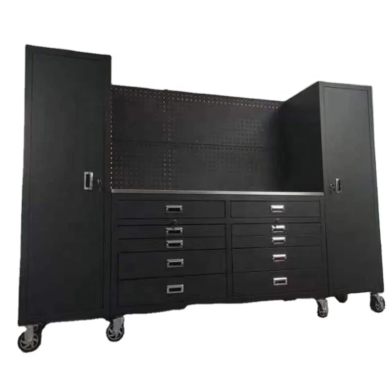 Goshen  YongKang factory  German Hot Sale Modern Wall Mounted Garage Module Tool Cabinet and Work Bench Tool Roller Cabinet