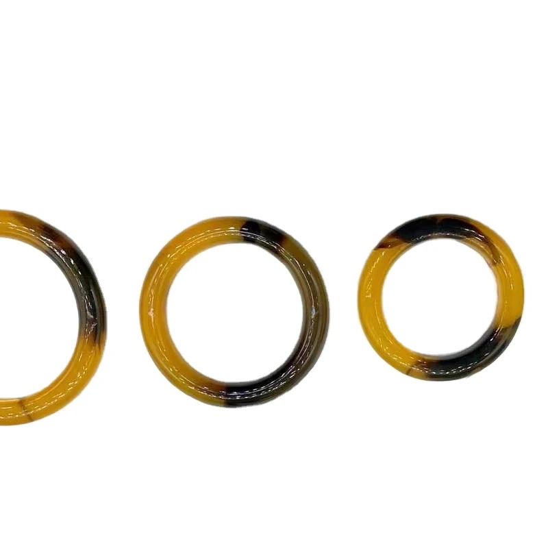 Аксессуары для нижнего белья из смолы кофейного цвета, ремешок-слайдер, соединитель для бикини, Круглый бюстгальтер, уплотнительное кольцо, Пряжка для купальников