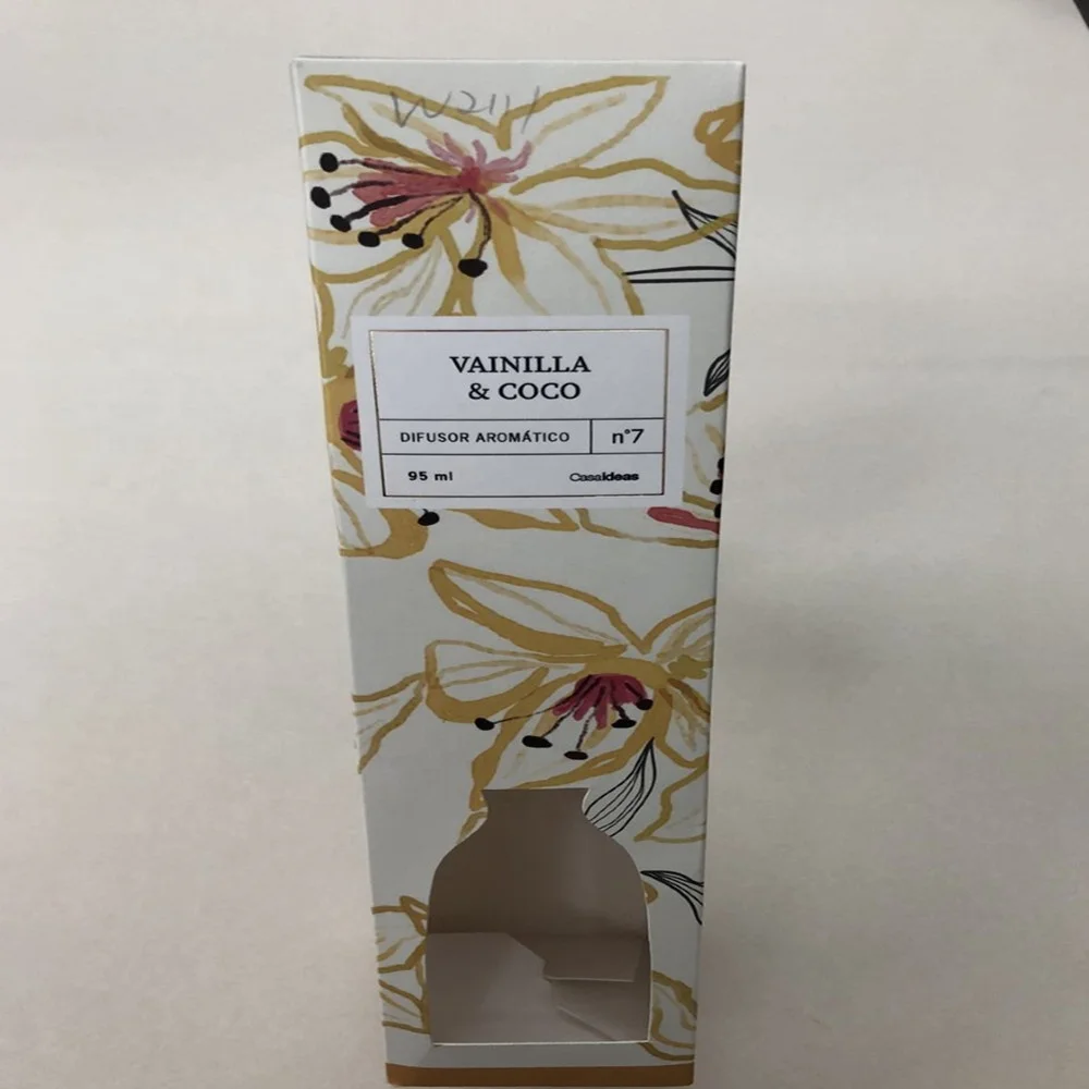 Custom spot uv cosmetics packaging folding cardboard  box/perfume package box