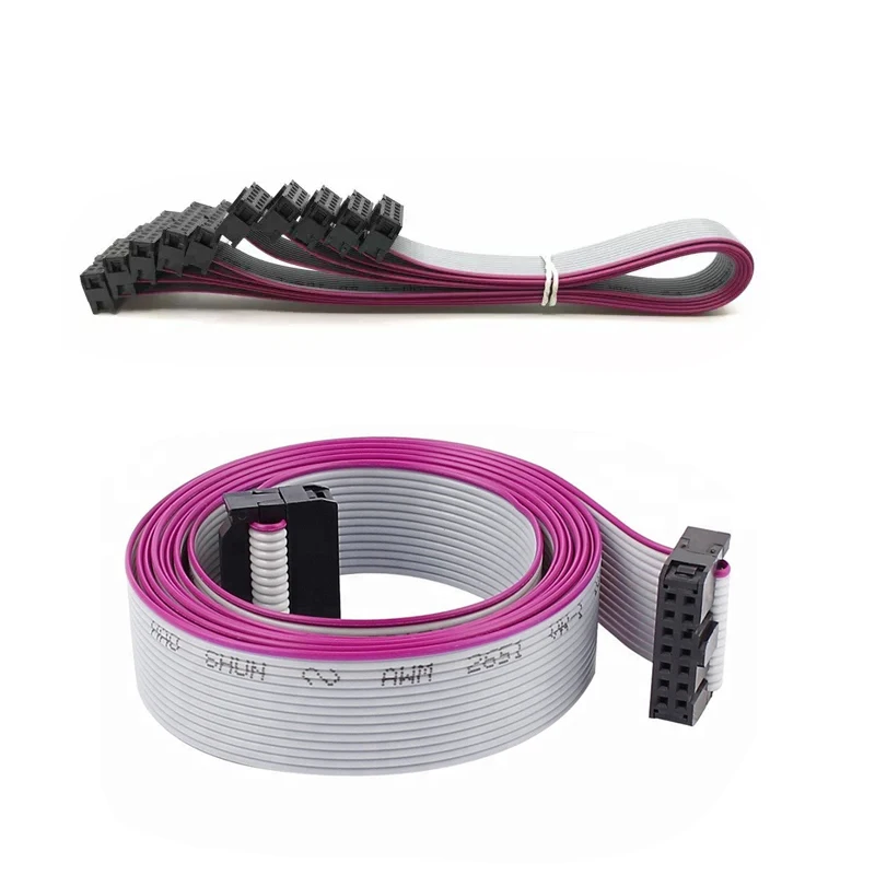 Изготовленный На Заказ ленточный кабель Разъем кабель UL AWM 2651 IDC плоский кабель