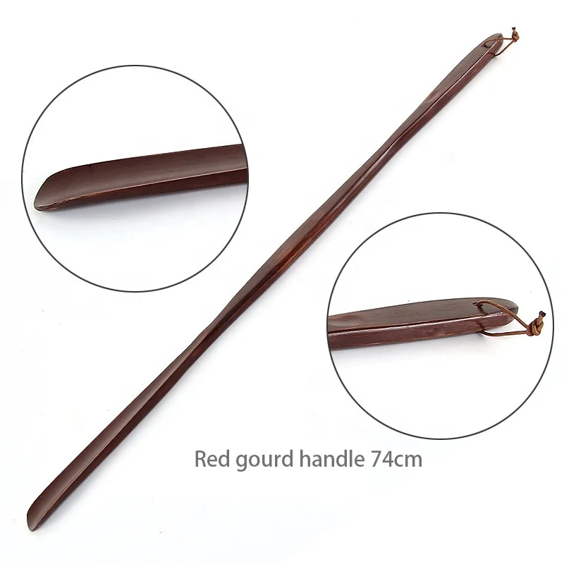Wholesale Lotus portable wood shoehorn comfortable shoehorn with wood handle