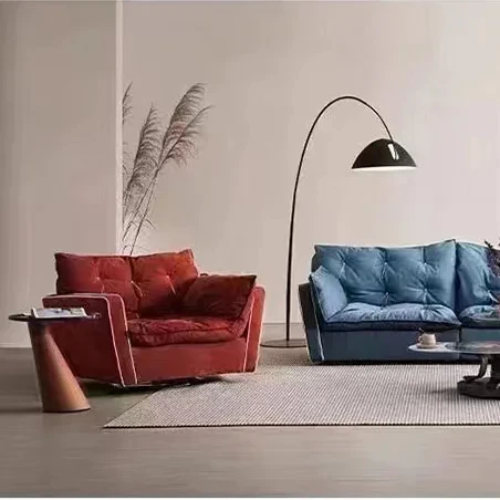 Modern Living Room Furniture Fabric Sofa 3 Seats Many Colors