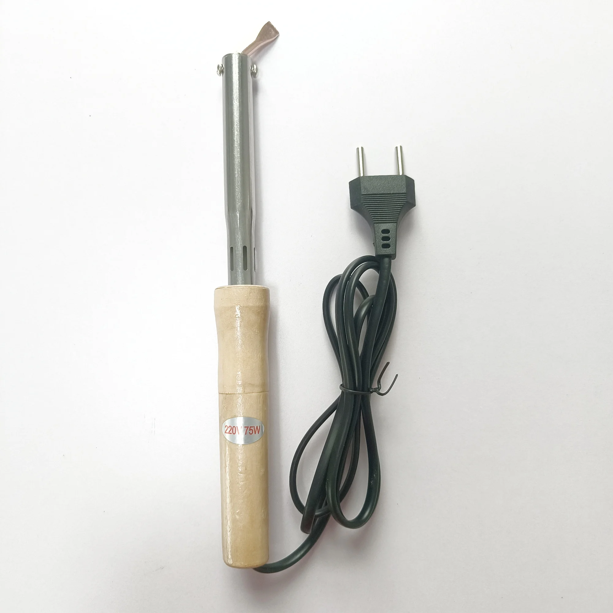 LX1170-75W 110V/220V External Heated Hand-held Electric Soldering Iron with Wooden Handle Iron Soldering
