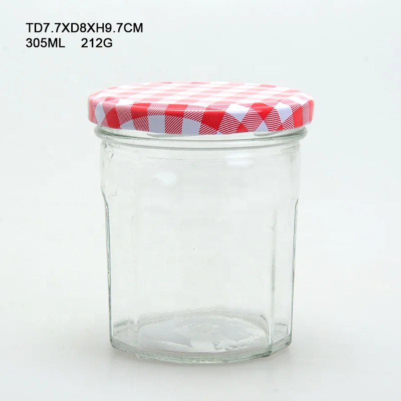 Empty round 50 100 150 200 300 450 ml glass jelly jar jam jar with lid for honey