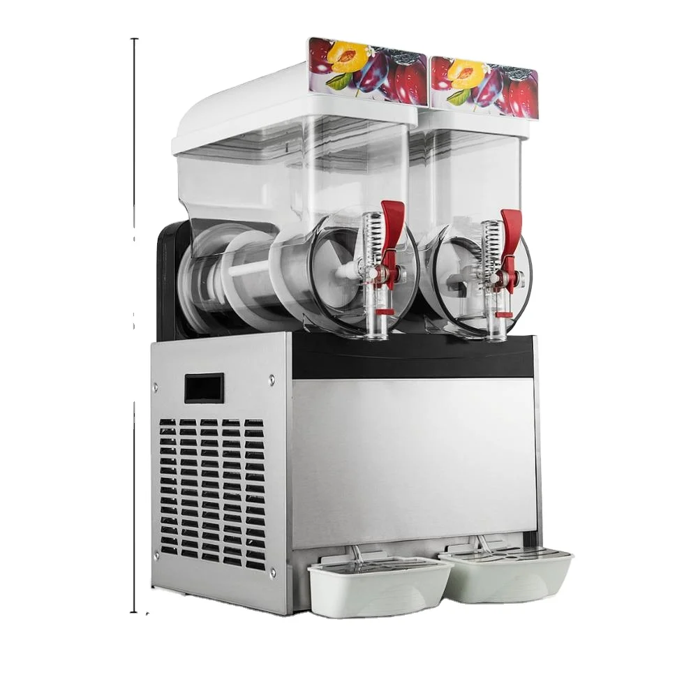 15LX 2 Tank Frozen Drink Slush Making Machine Smoothie Maker CE approved