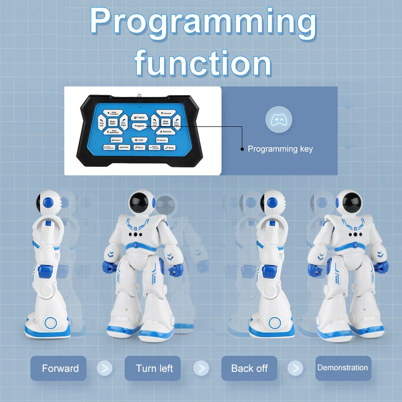 Kids Educational Programmable Toys Gesture Sensing Intelligent RC Robotic Toy Remote Control  Smart Robot Toy for Children