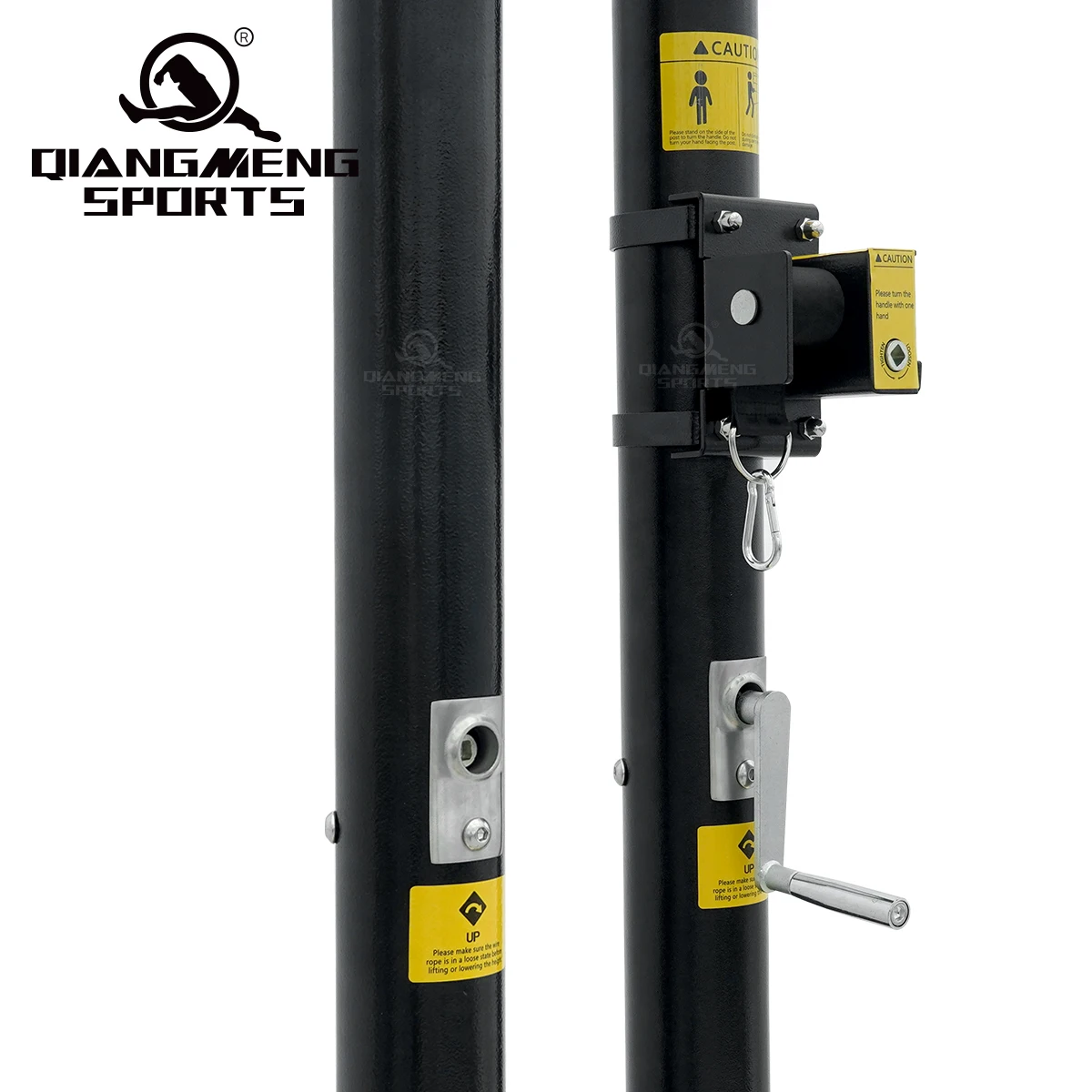 Inground Steel Volleyball Poles with Net Portable Volleyball Post and Net Volley Stand