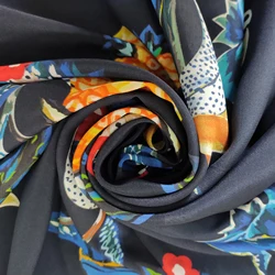 Шелковая ткань Жоржетта лучшего качества, шелковая ткань