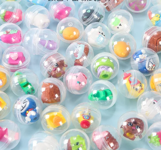 28 mm Fully Transparent Mini Vending Machine Capsule Toys for Gashapon Vending Machine with Kawaii Cute Toys