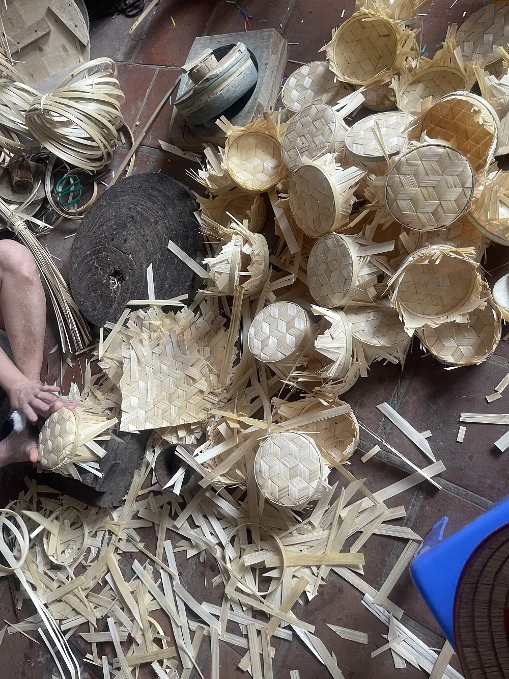 Natural Handwoven Rattan Seaweed Boho Hanging Baskets Decorative Tray Decor Seagrass Fruit Basket Christmas In Stock