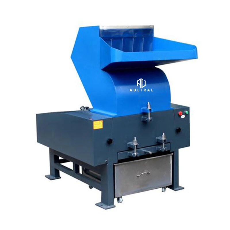 Single Shaft  Plastic Bottle Shredder Crushing Machine  Waste PP PE PVC Pipe Film Plastic Crusher