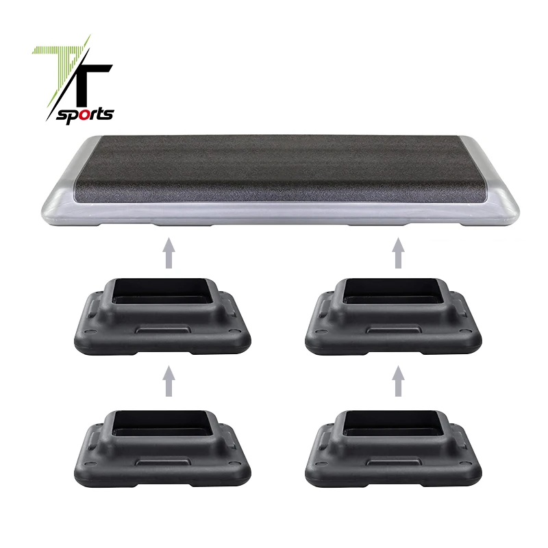 4 Risers The Step Original Aerobic Platform Aerobic Exercise Workout Step Platform for Total Body Fitness