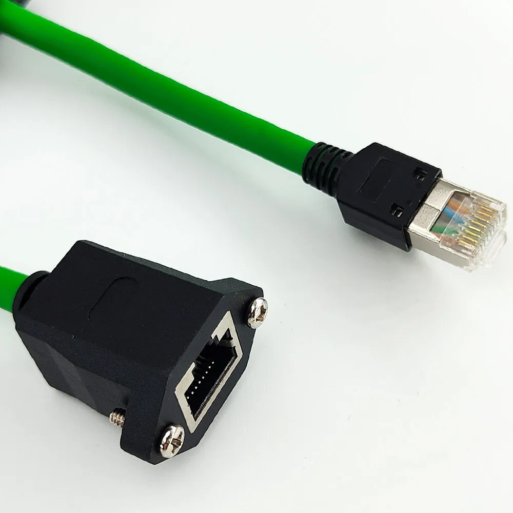 Cat6A Shielded Common to female connector Network cable Male to female connector 1 m Network extension cable RJ45 female Adapter