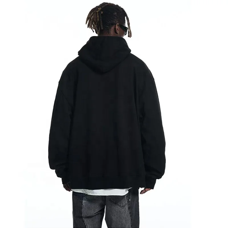 Clothing Manufacturers Custom Logo Plain Hoody 100% Cotton Heavy Casual Unisex Vintage Oversized Mens Hoodies Sweatshirts