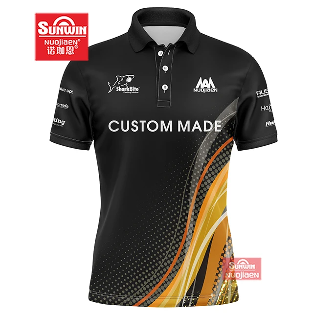 Custom personalised Design Pocket Polo Shirt ladies mens sublimation dart shirts with zipper