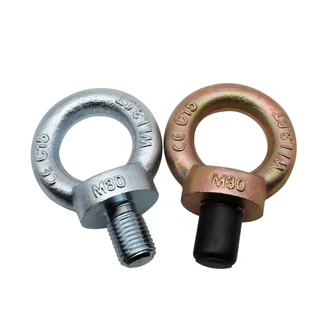 M24 M36 M48 M64 M80 M100 Steel Galvanized DIN 580 Lifting Eye Bolts