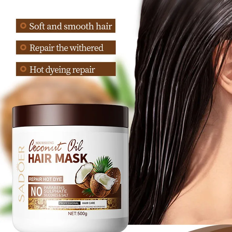 Nourishing Hair Repairing Mask Moisturizing Coconut Oil Hair Mask for Dry Damaged Hair