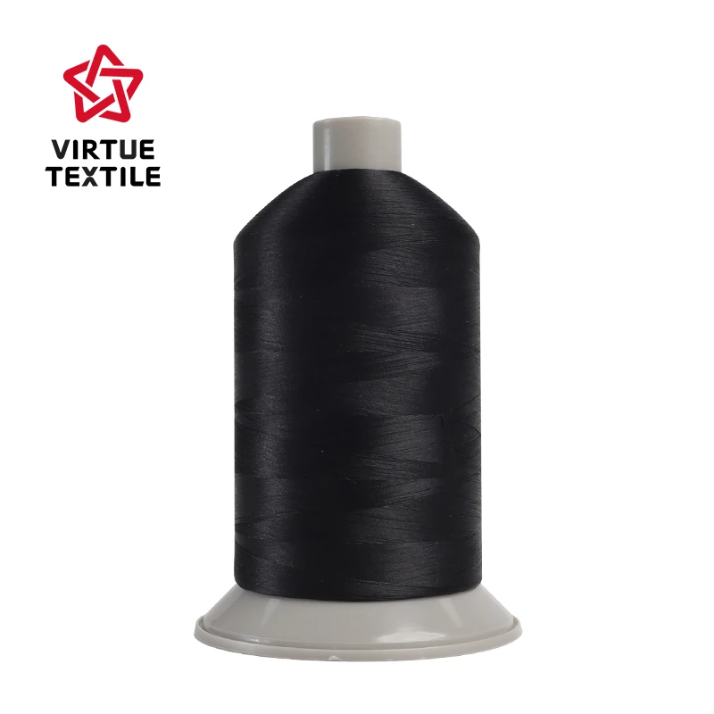 100% Polyester Textured Yarn /Thread hilos de coser TKT30 60 120  150D/3 250D/2 420D/3 Overlocking / DTY for light weight fabric