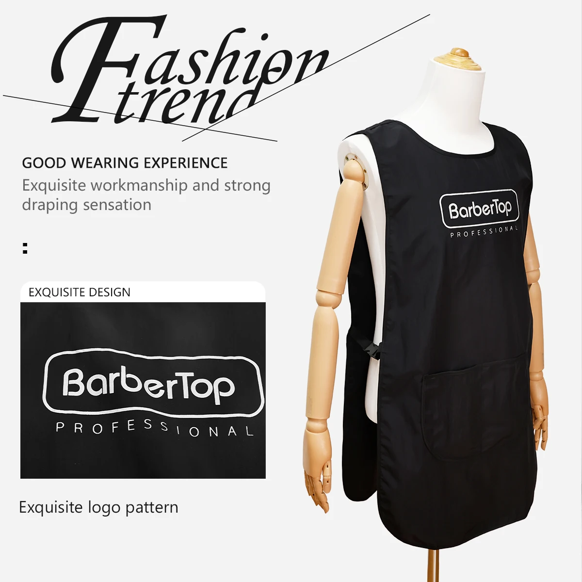 New Fashion Trends Hairdresser Apron Custom Logo Disposable Non-Stick Storage Pocket Hair Barber Hair Cutting Salon Aprons