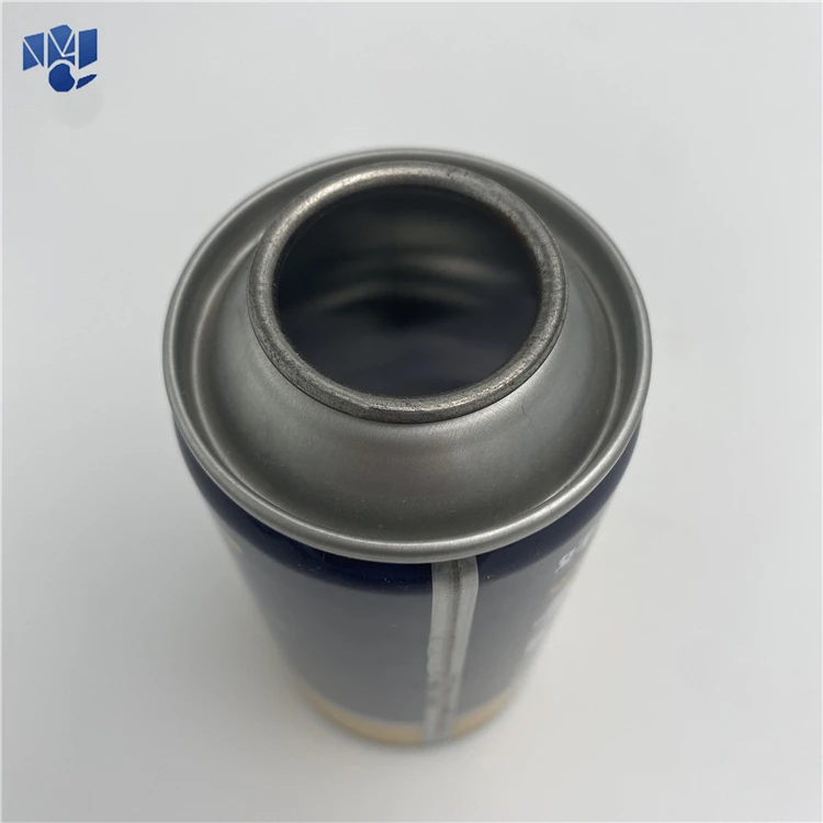 Superior Quality empty black and gold tin hair spray gas air freshener threaded pump aerosol cans trade wholesale 52mm