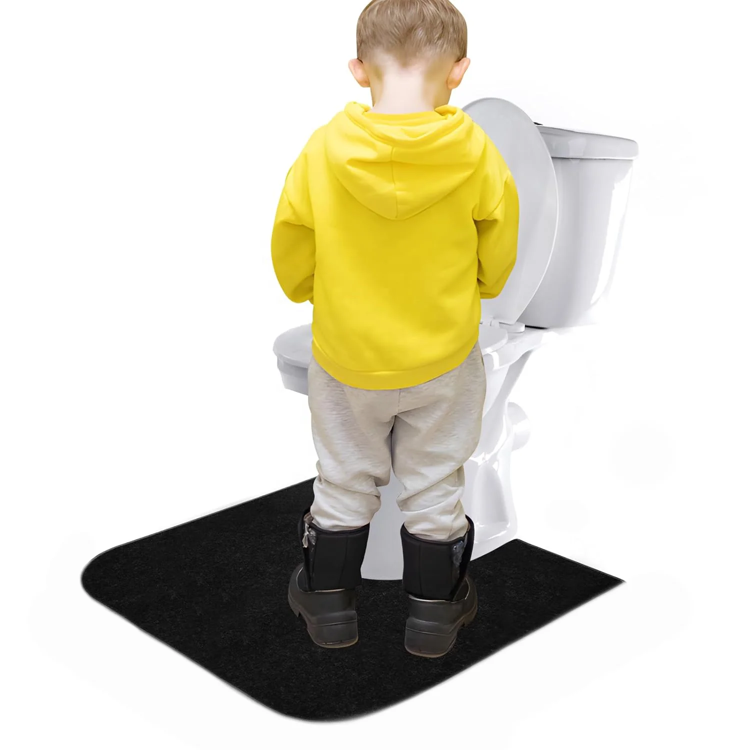 Super Absorbent Non Woven Fabric PE Film Blue Bath Mat