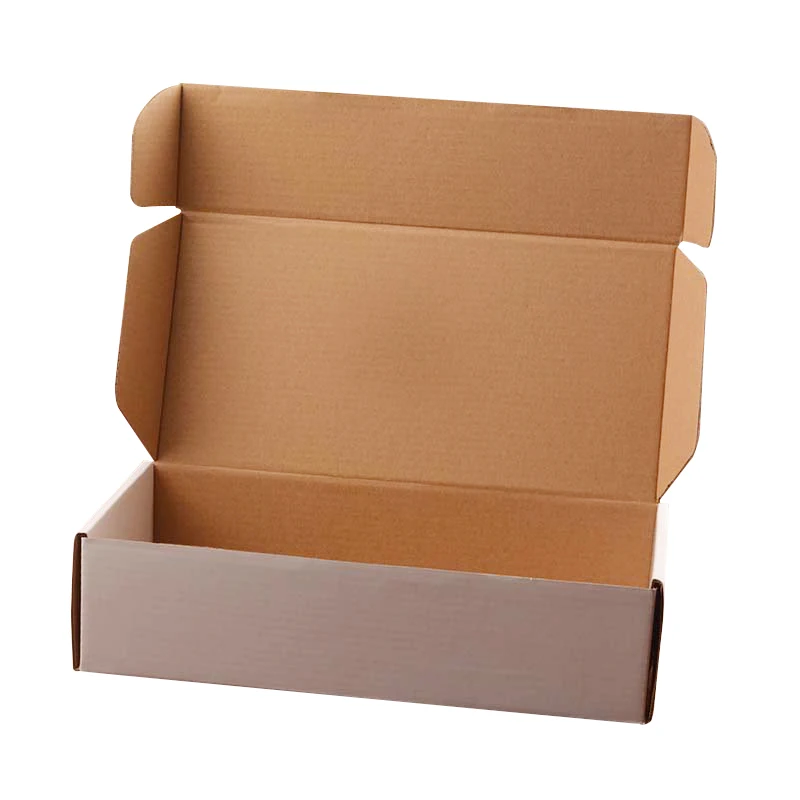 Custom size pink printed logo two-sided gold stamping 3-ply corrugated clothing swimwear paper packaging box