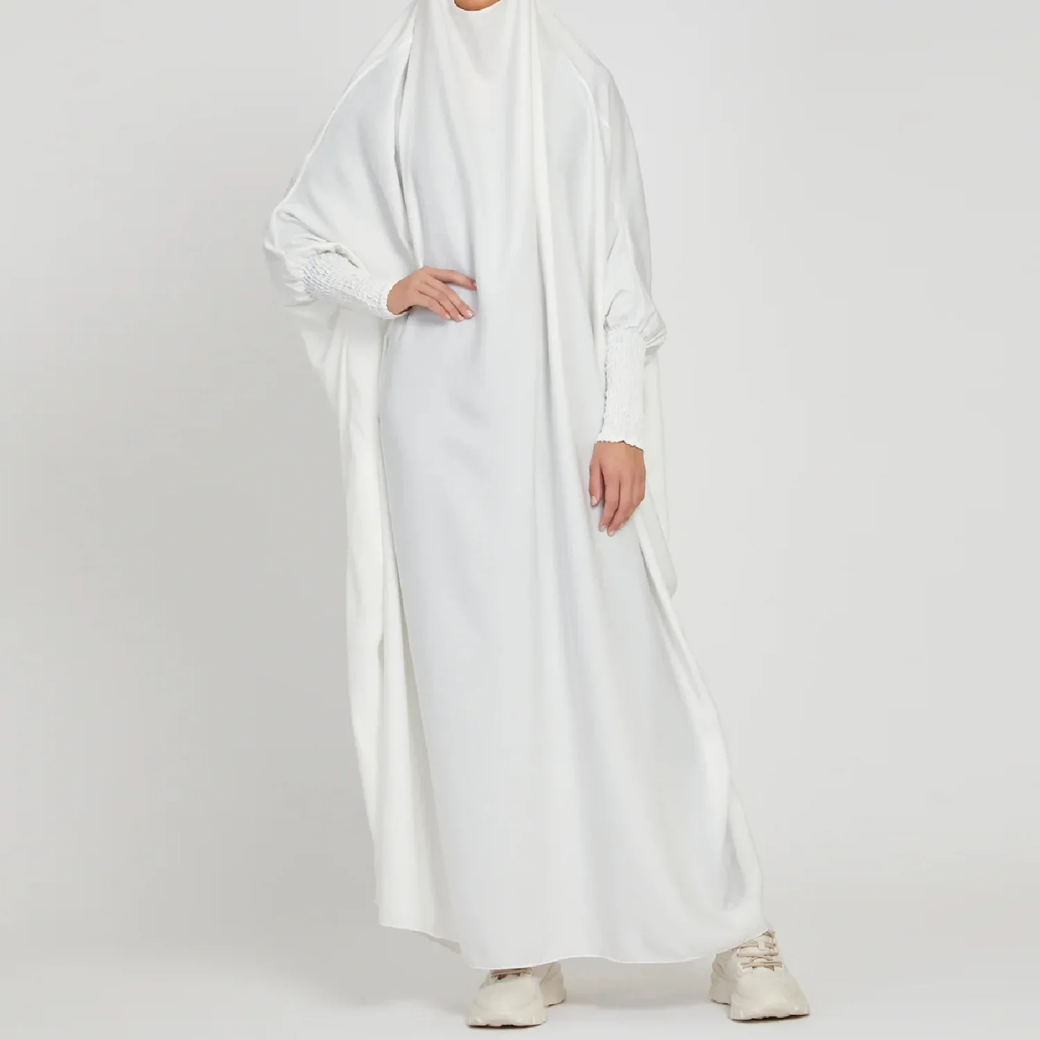 Prayer Abaya 2024 EID 10 Colours Modest Dresses Middle East Indonesia Malay Women Abaya Dubai Islamic Clothing Khimar Jilbab