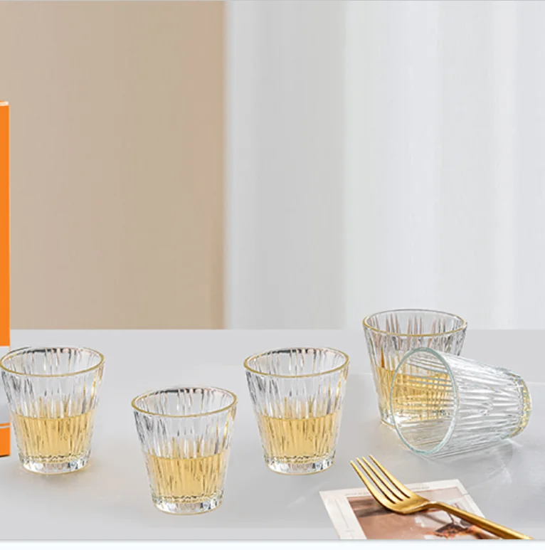 Tea cup set bulk buying high quality glasses drink cup glass water juice tea coffee cup set
