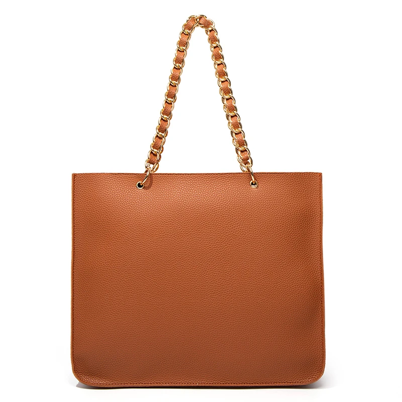 Manufacturers 2020 New Big Tote Bag Women Lichee PU Leather Handbags Casual Ladies Shoulder Bags for Shopping