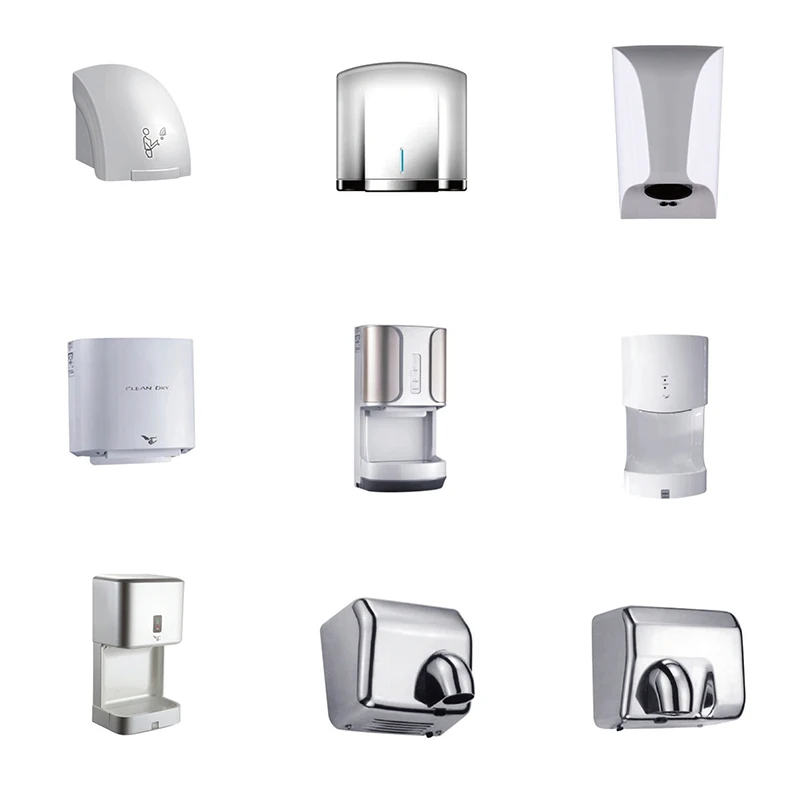 Public bathroom Plastic High Speed Hand Dryer Automatic Sensor Hands Dryer Wall Mounted  Hand Dryer