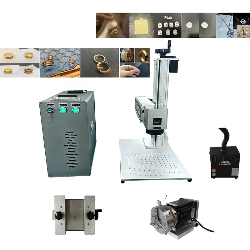 50w/60w/80w/100w/JPT Mopa  fiber embossing machine for stone etching jewelry engraving and color marking