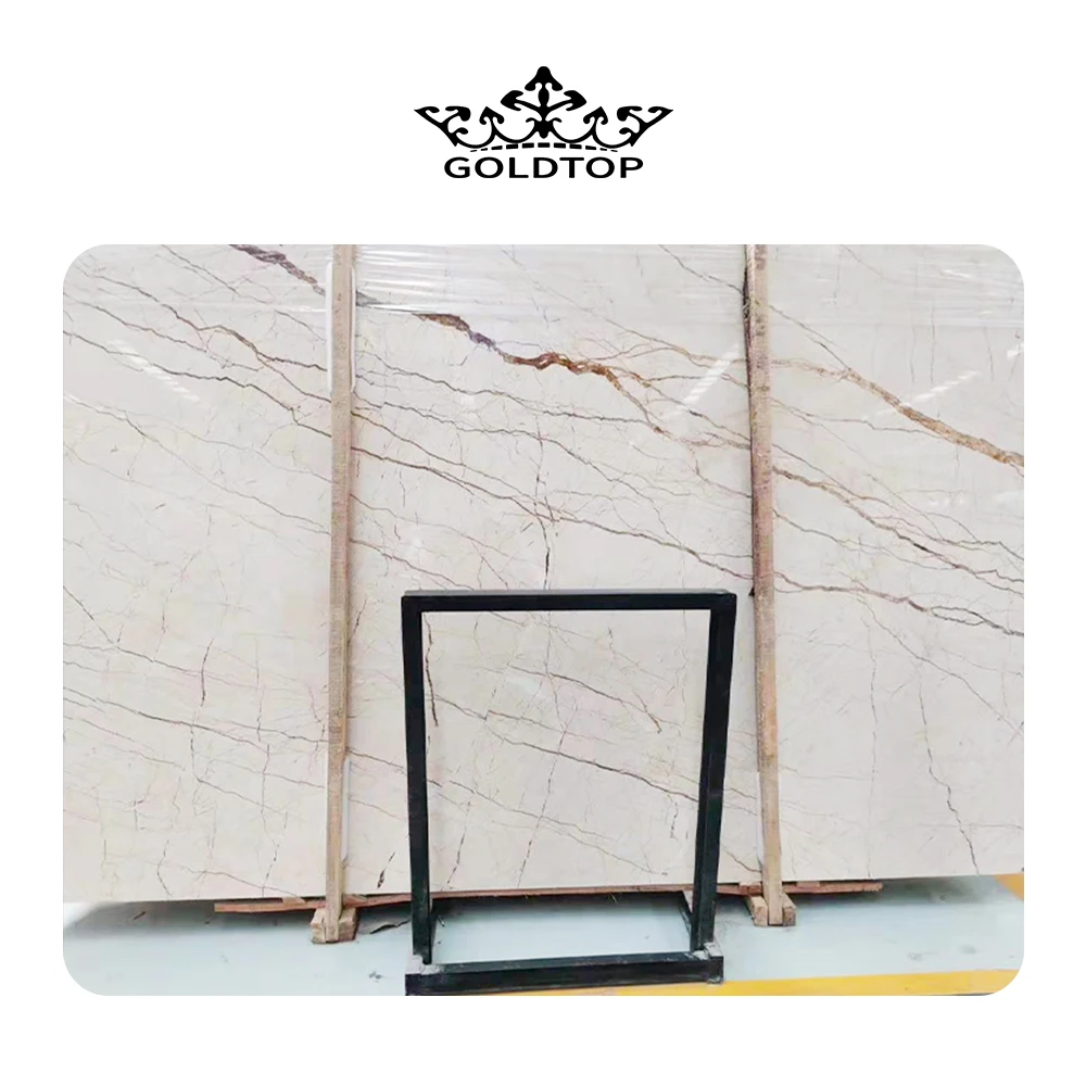 GOLDTOP OEM/ODM marmol losas mermer Worktop and Countertop Rosa light marble Slabs or Tiles for Home