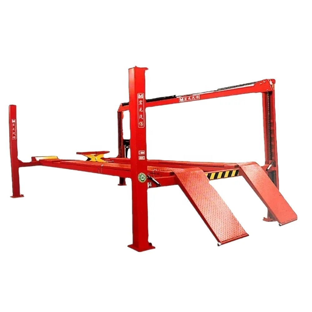 Tianyi High Quality Four Column Hydraulic Hoist 4 Post Bridge Car Lift Mobile Car Lift for sale