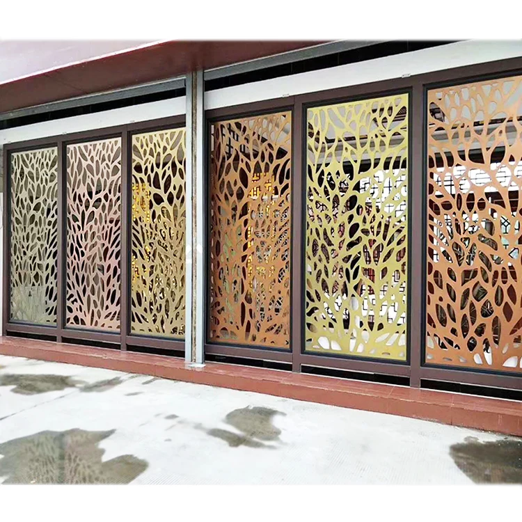 Home room divider dining room decoration partition screen metal decorative panels