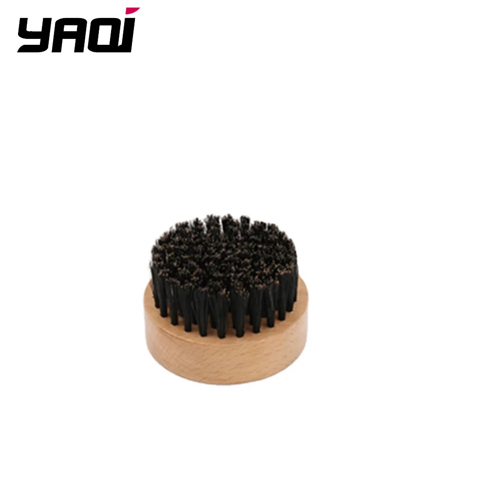 YAQI bristle shaving brush round wood handle boar hair beard brush