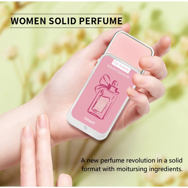 Oem High Quality Luxury Designer Private Label Pocket Portable Woman Long Lasting Fragrances Solid Perfume For Rebranding