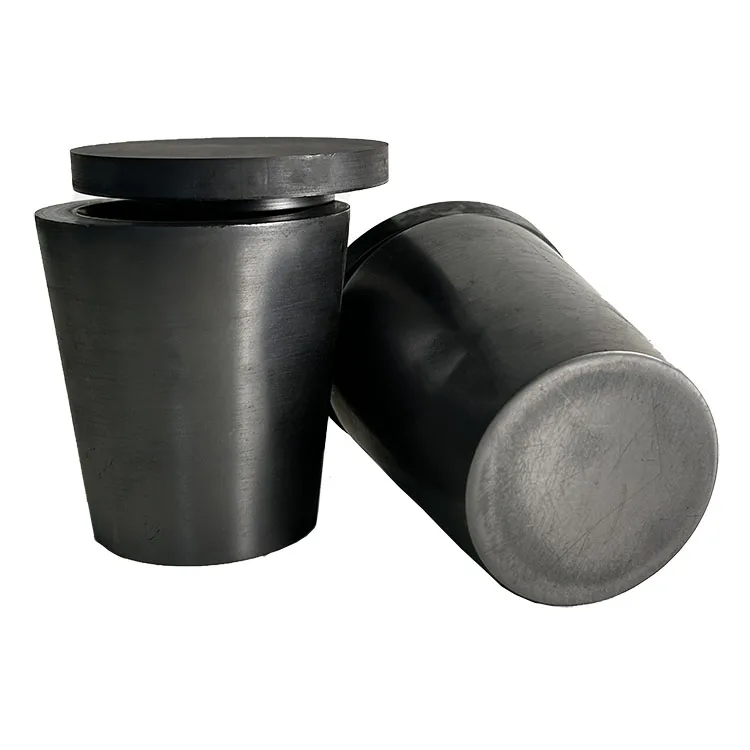 50 kg graphite crucible pot for melting iron gold melting with quartz sleeve