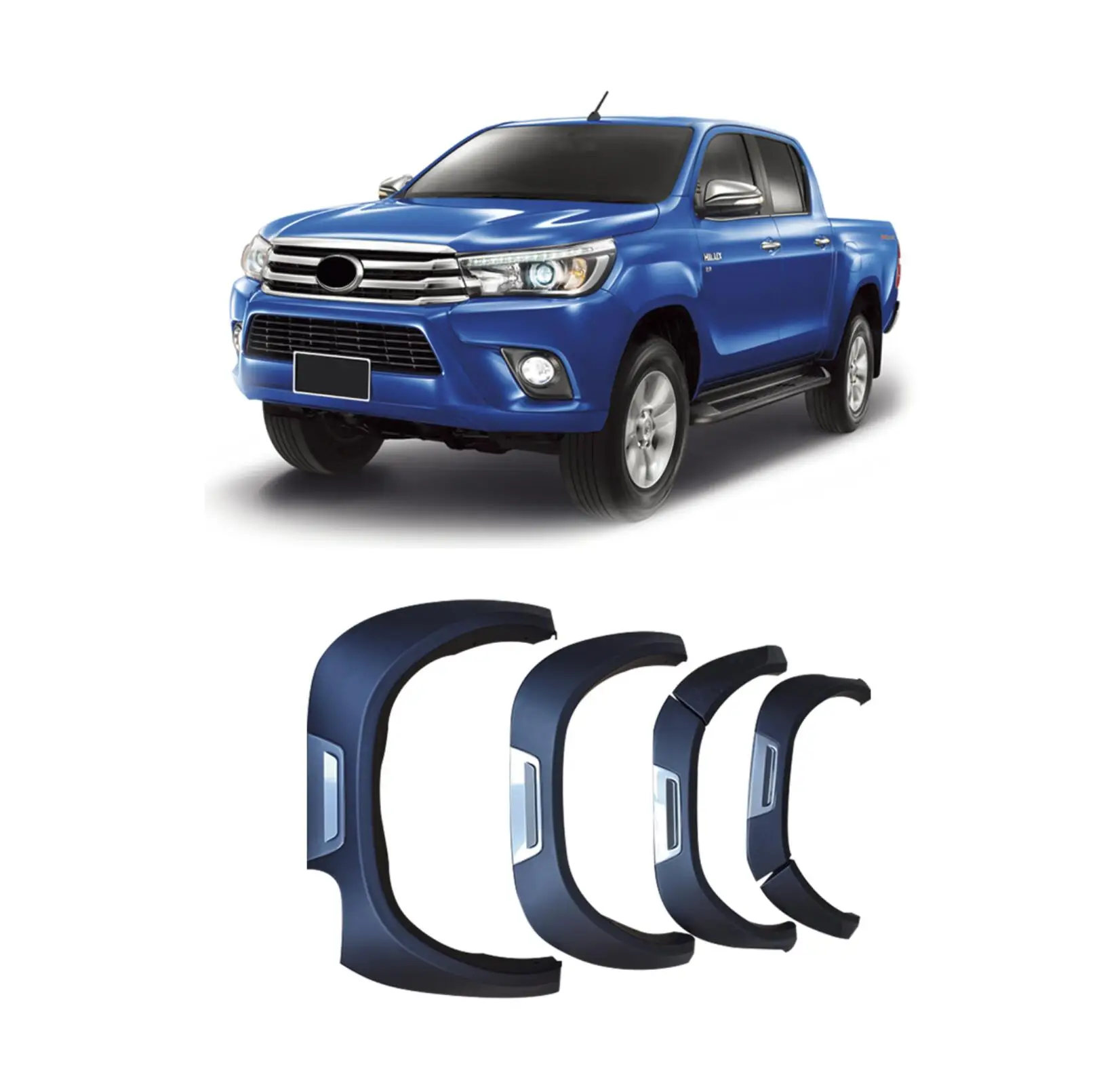 Подсветка для бровей 4x4 аксессуары арки колес Toyota Hilux REVO 2016