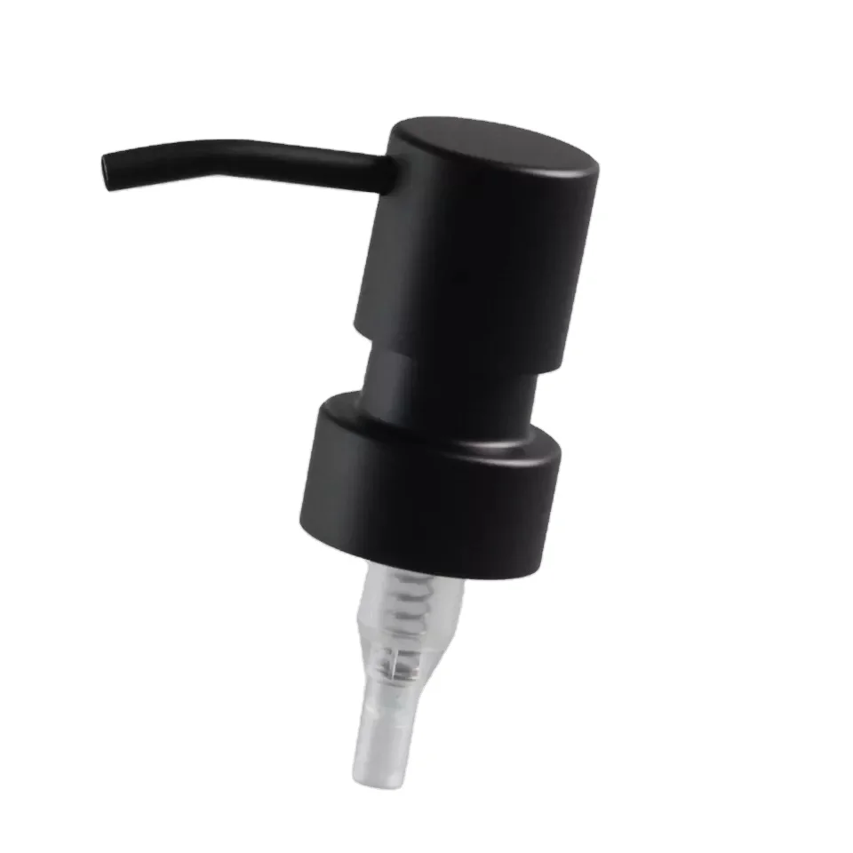 China Ningbo High-end stainless steel dispenser pump skin care soap UV metal lotion pump