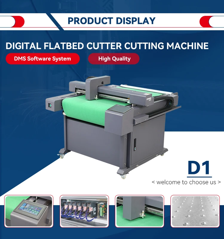 Dmais 600*900mm Digital Cutter carton box Creasing Machine Roll to Roll vinyl sticker Die Cutter Plotter